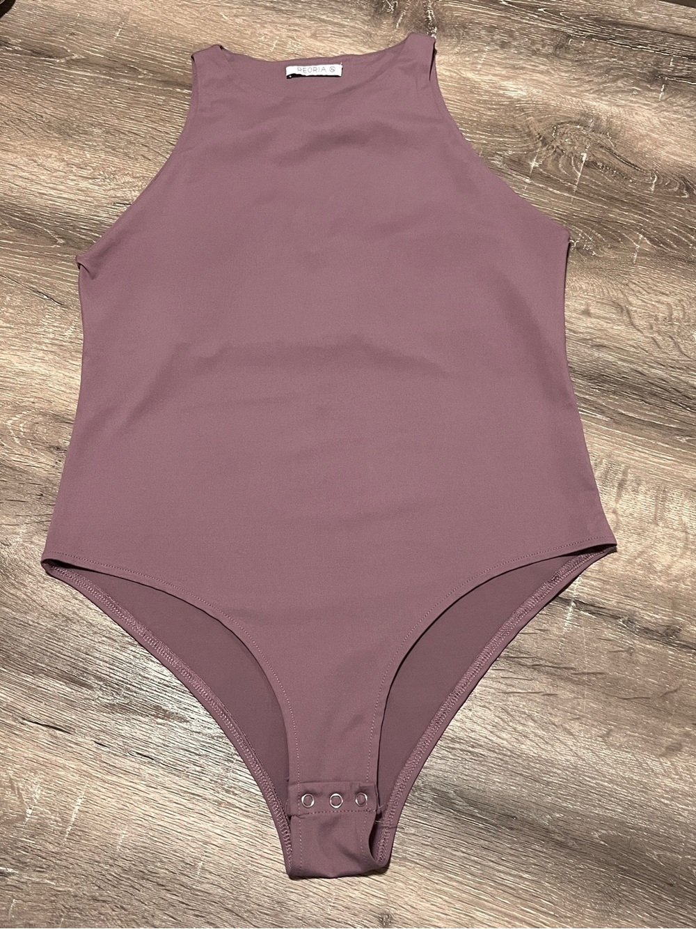 ReoRia Mauve High-Neck Bodysuit